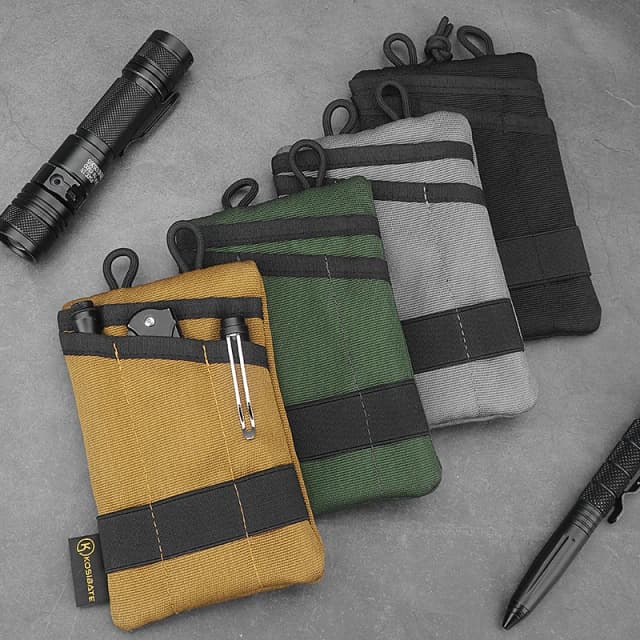 Kosibate-bolsa táctica EDC Molle, Mini billetera, tarjeta, llave, cinturón, riñonera, Camping, senderismo, caza, monedero al aire libre