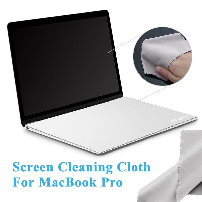 Película protectora de microfibra a prueba de polvo, cubierta de Manta para teclado de portátil, paño de limpieza de pantalla para MacBook Pro de 13/15/16 pulgadas