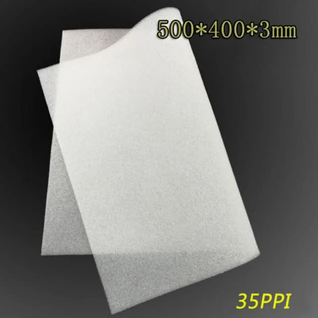 Funda de esponja de malla para ordenador, carcasa de filtro de polvo para enfriador de ventilador, cubierta a prueba de polvo para chasis, 35PPI, DIY, color blanco, 400x500x3mm/5mm