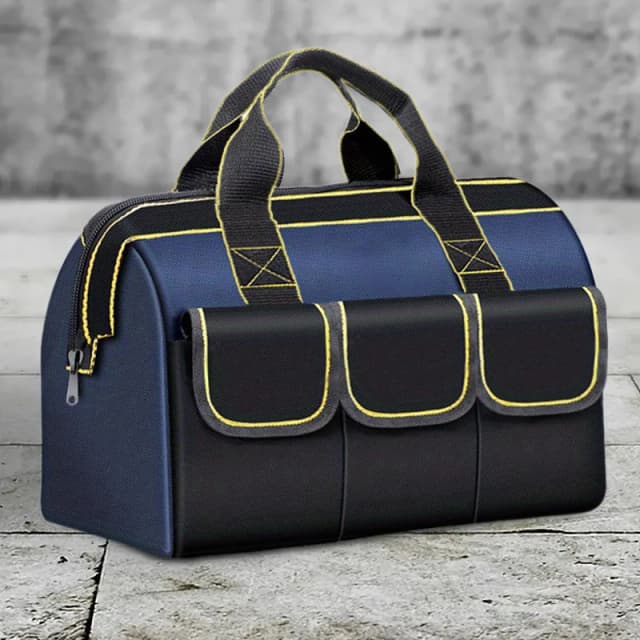 Bolsa de herramientas de 13in/20in, tela Oxford 1680D, resistente al desgaste, impermeable, alta capacidad, electricista, carpintería, almacenamiento portátil, bolsa de mano