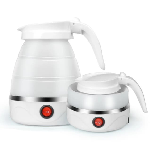 Hervidor de Agua Eléctrico Plegable de 600 ml, Hervidor Portátil de Viaje