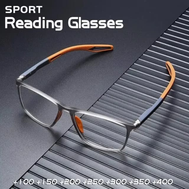 CLLOIO gafas de lectura para hombres y mujeres, gafas deportivas antiluz azul, lentes de presbicia a la moda, estilo Vintage + 4,0 a + 1,0 dioptrías