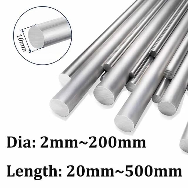 10 Uds ~ 1 Uds varilla de aluminio 6061, diámetro 2-200mm longitud 20-500mm, barra redonda de aluminio, buenas propiedades de galvanoplastia