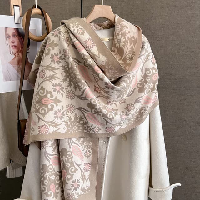 冬暖かいカシミヤスカーフ女性の高級パシュミナブランケット厚いショールラップネッカチーフファッション Bufanda Echarpe ポンチョ 2024