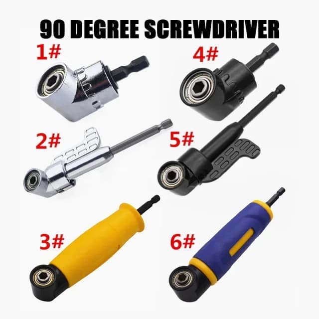 Adaptador de taladro de ángulo recto de 105 grados, broca de extensión de eje Flexible para destornillador, herramienta manual, taladros eléctricos, accesorios de esquina