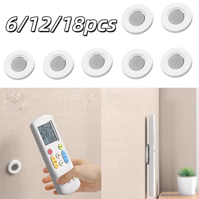 Soporte Magnético para Control Remoto de Aire Acondicionado, 3-24 Piezas, Almacenamiento de Pared, Gancho Magnético, Hebilla Magnética Sin Perforaciones