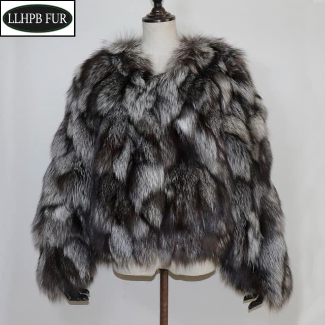 Real Fox Fur Coat Winter Women Luxury Natural Red Fox Fur Jacket Female Fashion Warm Thick Style 100% Genuine Fox Fur Overcoat