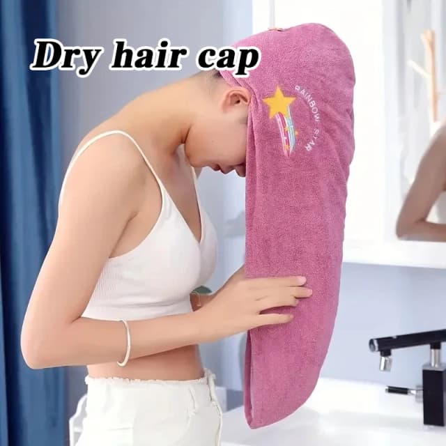 Toallas suaves de microfibra para mujer, gorro de ducha, gorros de baño para mujer, gorro de pelo seco, toalla suave de secado rápido para cabeza de turbante para mujer
