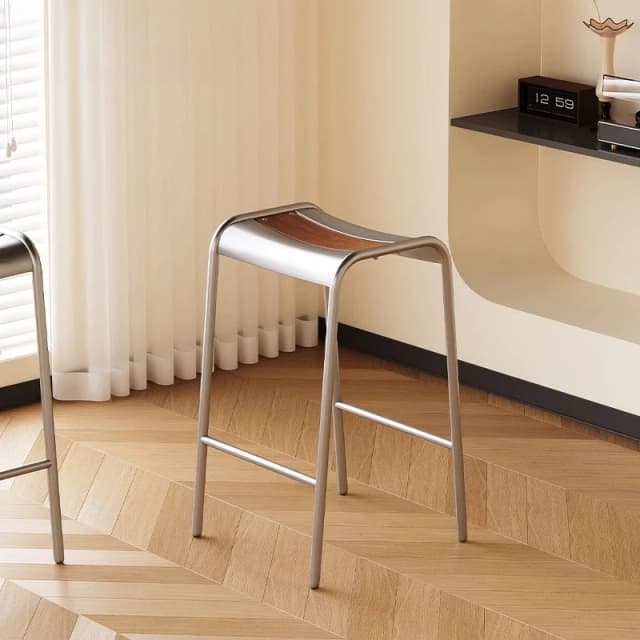 Taburete de Bar de diseño Vintage, silla moderna de mediados de siglo con altura de mostrador para muebles de Bar comerciales, sillas de comedor de cocina para el hogar