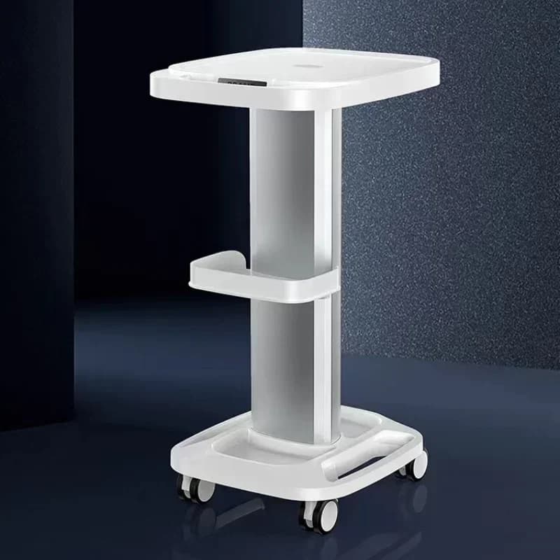 Carro auxiliar para manicura, Maleta elegante para peluquería con ruedas, carrito de cosméticos, bandeja rodante auxiliar, almacenamiento ZLQ