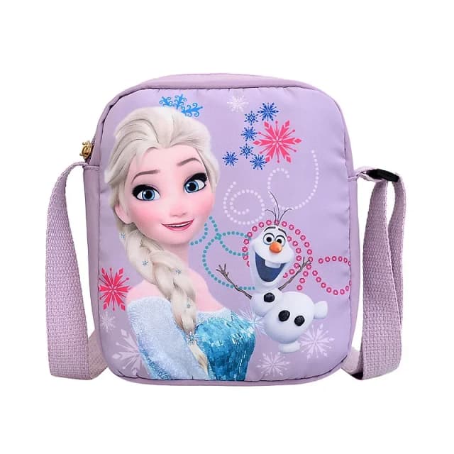 MINISO Disney 2024 nueva serie de princesa bolso cruzado "Frozen 2" Elsa Sophia bolso de hombro de dibujos animados niñas bolso de moda Casual