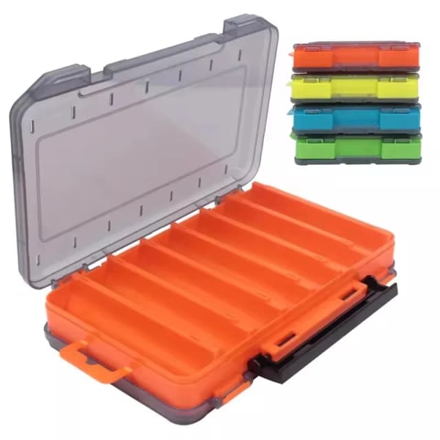 SHIQIAN Caja de accesorios de pesca tamaño U caja de madera para camarones caja de almacenamiento de cebo VIB Minobo escalada transparente