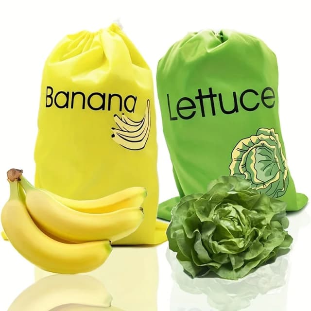 Bolsa de almacenamiento de plátano, bolsa de conservación de verduras, evita la ondulación, bolsa de frescura para almacenamiento de plátano, ligera y práctica, 1 ud.