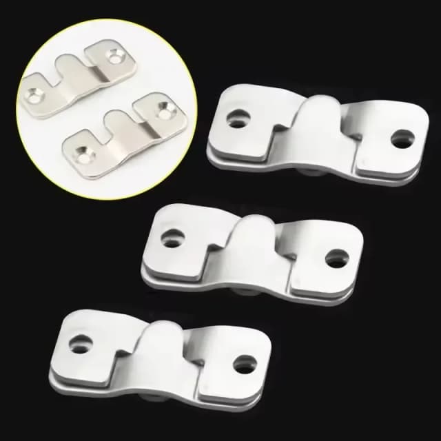 10 piezas de hebillas de acero inoxidable para colgar cuadros, espejos y marcos de fotos, incluyendo hebillas para marcos de espejos de cama