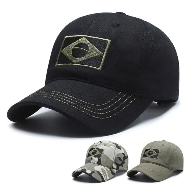Gorra de béisbol para deportes al aire libre para hombre, gorra de camuflaje, sombrero de protección solar informal para hombres medianos y jóvenes, sombrero brasileño