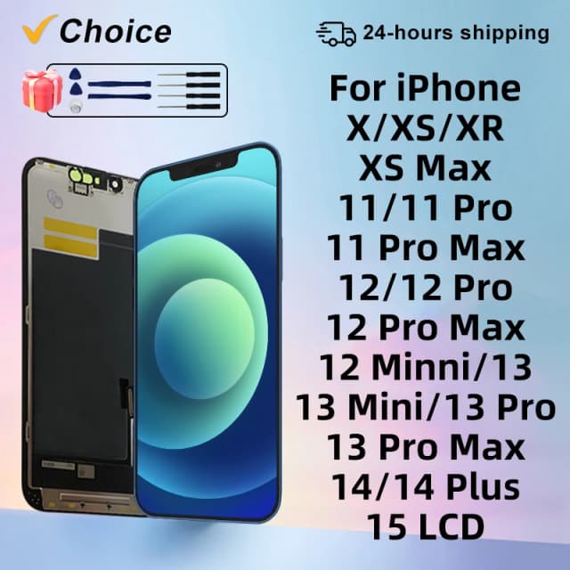 Elija calidad AAA para iphone 11 pantalla LCD 11 12 13 Pro Max pantalla táctil para iphone 13 Mini 14 14 Plus 15 Plus LCD Par