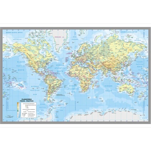 Plakat Mapa Świata Miast w Języku Hiszpańskim, Dekoracja Ścienna, Tkanina na Tło, Dekoracja Domu/Pokoju, Materiały Edukacyjne, 150*100cm