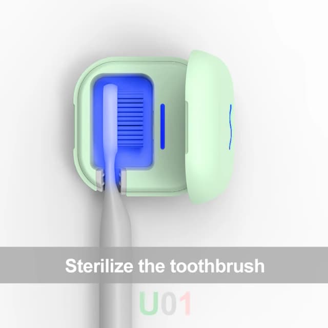 Esterilizador de cepillo de dientes inalámbrico, estante Dental USB, desinfectante UV antiséptico recargable para baño, caja de cepillo de dientes ultravioleta