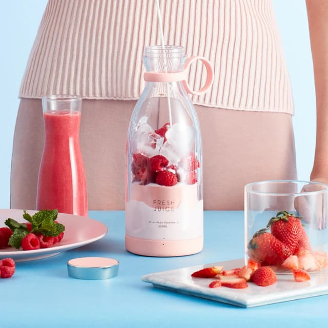 Licuadora Eléctrica HOMEFISH, Mini Licuadora USB, Extractor de Frutas, Multifuncional para Jugos, Batidos y Alimentos