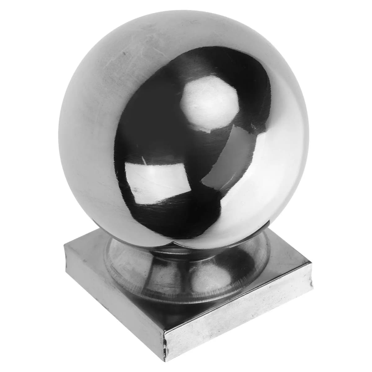 Tapa de Acero Inoxidable para Poste, Elegante Bola Decorativa para Barandales de Terraza, Escaleras, Vallas y Portones