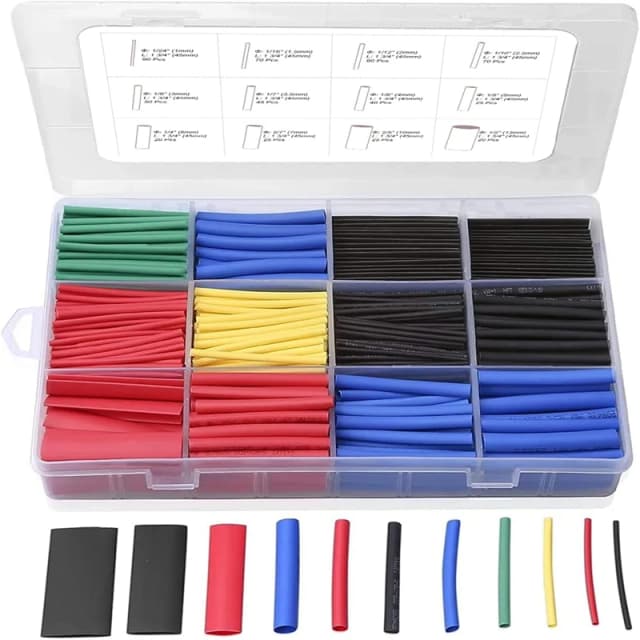 Kit de tubos termorretráctiles de 580/560 piezas, Material EVA en 6 colores, 11 tamaños, Ideal para reparaciones de aislamiento eléctrico y alambre