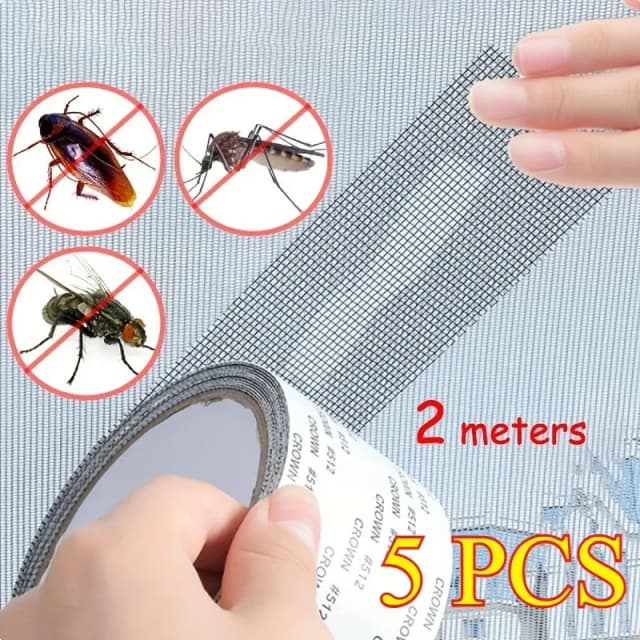 Cinta de reparación de pantalla de ventana impermeable, fácil de aplicar, 1ps, mantiene las mosquitos fuera con nuestro parche de malla autoadhesivo antiinsectos