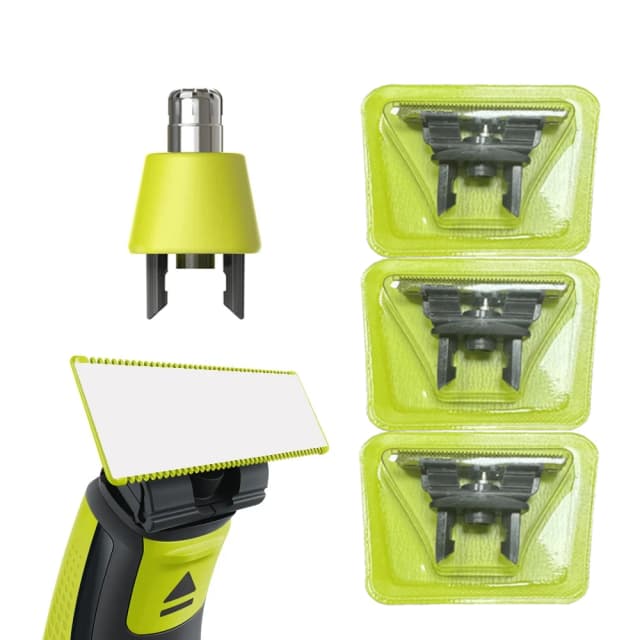 KVIFO-cortadora de pelo con peine para una hoja de repuesto, cabezal de afeitadora de barba QP2520 QP2530 QP2630 QP6510 QP6520 QP2523