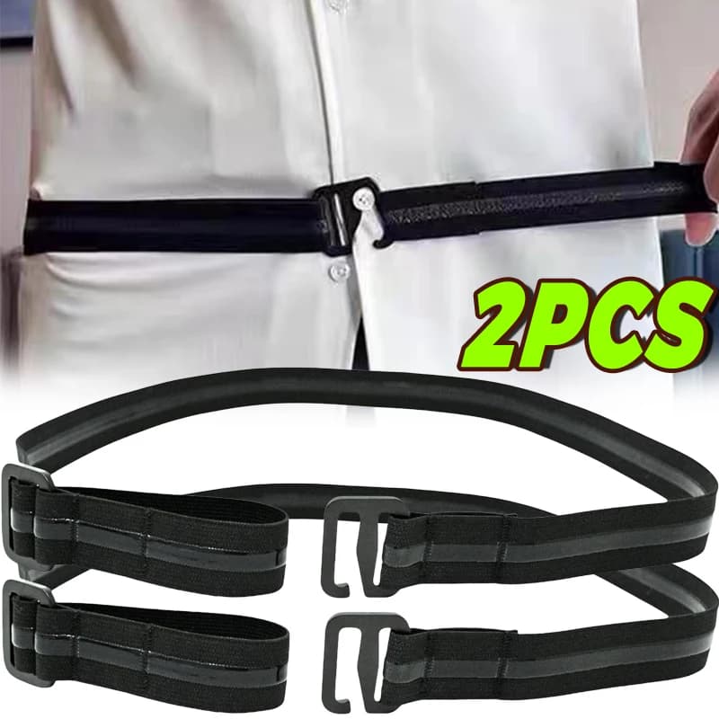Camisa de tela de punto para hombre, cinturones de poliéster antideslizantes elásticos ajustables para camisas formales, Ideal para bodas, regalos para padrinos de boda