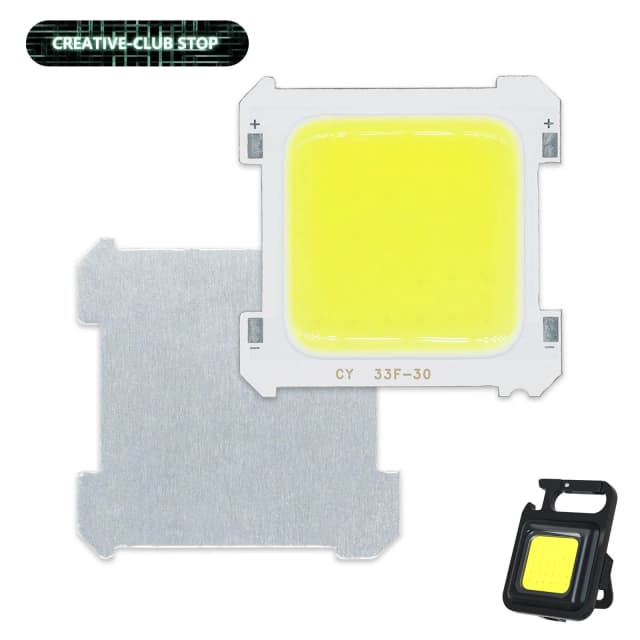 1 Uds 5 uds 10 Uds 20 piezas 100 Uds 5-15W DC3-4V LED COB Chip para USB Mini llavero portátil Camping luz linterna de bolsillo al aire libre