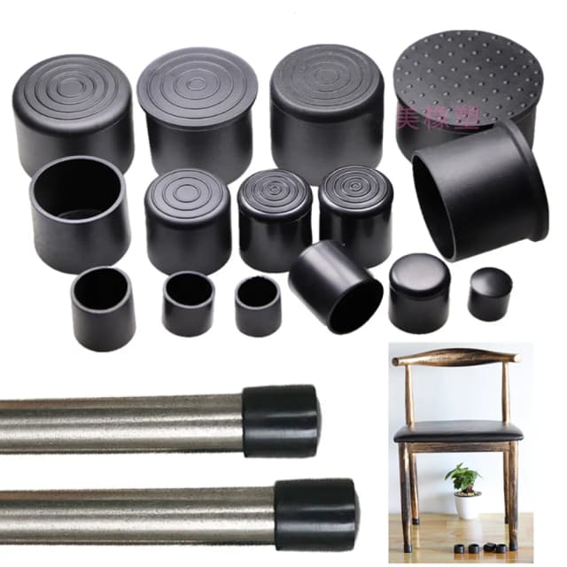 Gorros para patas de silla, cubiertas redondas de goma para pies de mesa, calcetines, tapones para tuberías, Protector antideslizante para suelo, pies niveladores para muebles, decoración del hogar, 2-8 Uds.