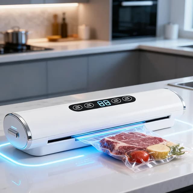 Máquina selladora al vacío profesional para cocina, sellador para alimentos, aspiradora para productos, embalaje de cocina, sellador de bolsas de plástico