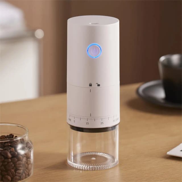 Molinillo de café eléctrico portátil, TYPE-C, carga USB, núcleo de molienda de cerámica profesional, nueva actualización