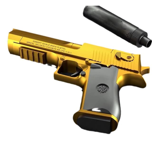 Pistola de Juguete Desert Eagle Potente, Pistola de Airsoft con Balas de Espuma Suave, para Juegos de Disparos al Aire Libre, Paintball, Regalo de Cumpleaños