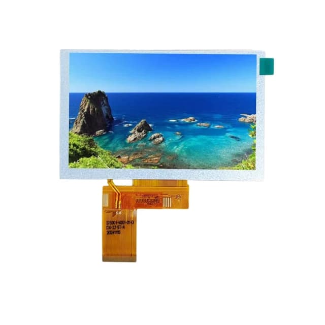Pantalla de 5 pulgadas IPS, 800x480, alta definición, 1000 de brillo, equipo de cámara subacuática, pantalla de control industrial