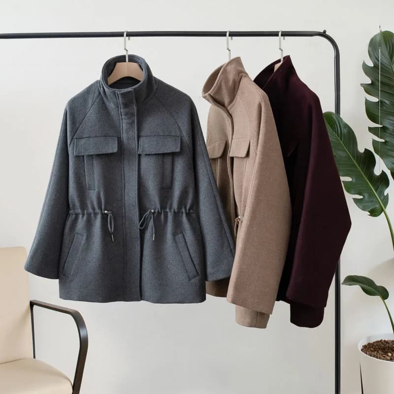 Chaqueta de lana de moda para mujer