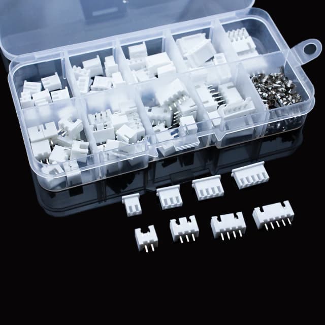 230 Uds 2/3/4/5p 2,54mm Kit de terminales de Pin macho y hembra cabezal de Pin de carcasa JST XH-2.54 adaptador de conectores de 4 valores