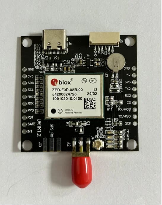 ZED-F9P-02B-00 RTK módulo de posicionamiento diferencial de nivel centimétrico módulo de navegación GPS nuevo receptor de suministro placa GNSS