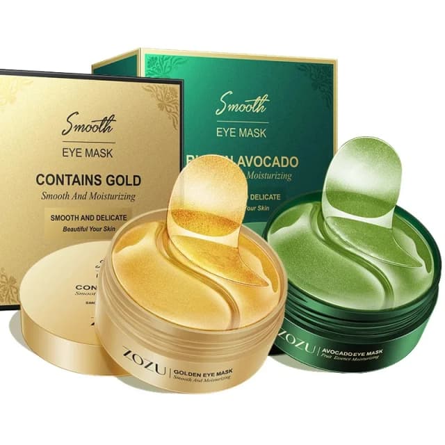 60 uds/120 Uds. Mascarilla de colágeno dorado de aguacate para ojos, eliminación de ojeras, bolsas para ojos, parches hidratantes reafirmantes para los ojos, cuidado de la piel