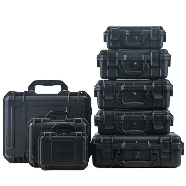 1 bolsa de herramientas de mano dura impermeable con caja de almacenamiento de esponja precortada, chasis de conducción no tripulado resistente a impactos