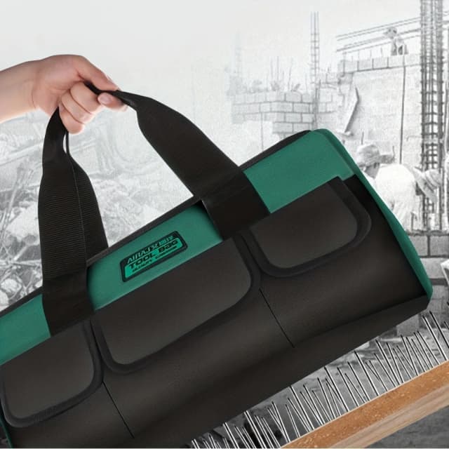 Bolsa de herramientas de 13 pulgadas para electricista, multifuncional, fuerte, duradera, Oxford, almacenamiento de carpintería engrosado, bolsa de mano portátil