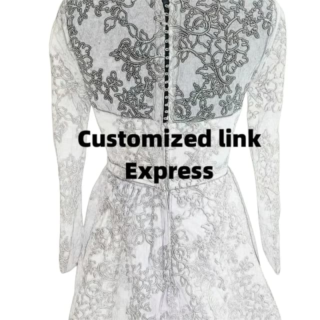 Enlace de costo personalizado de vestidos de novia 25090700-2
