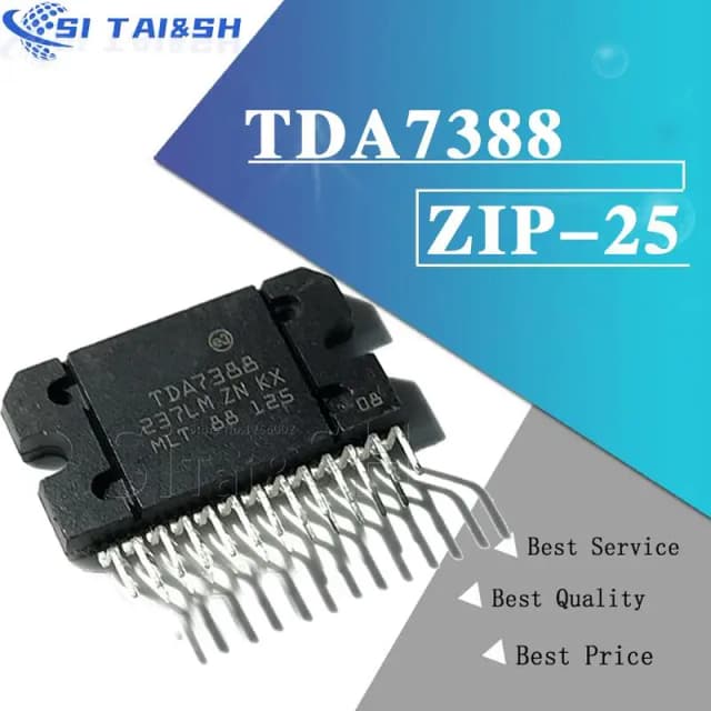 Si Tai & SH TDA7388 ZIP25 TDA7388A ZIP 7388A ZIP-25 42W amplificador de radio de coche de puente cuádruple nuevo y original sistema de datos molewei