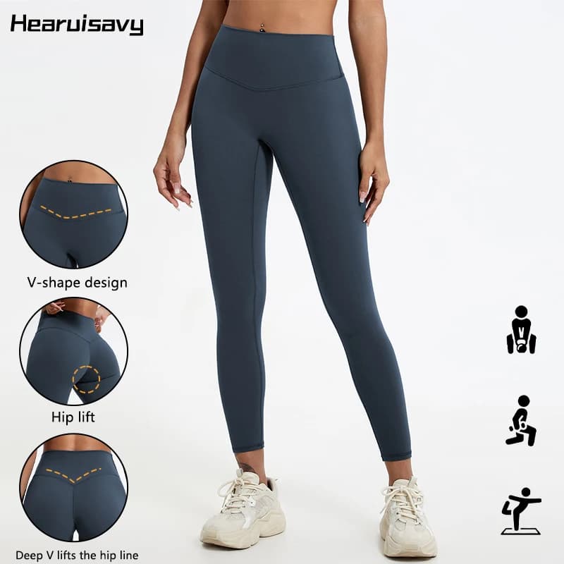 Leggings Deportivos Hearuisavy de Verano, Súper Suaves, de Cintura Alta, para Gimnasio, Yoga, Correr, Entrenamiento, con Efecto Push-Up, para Mujer