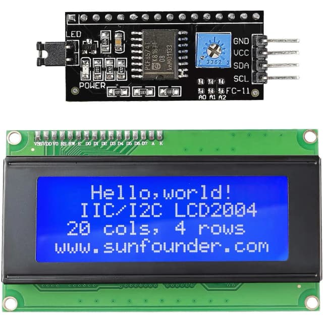 Módulo de pantalla LCD 20x4 2004 con adaptador de interfaz serie IIC/I2C IIC I2C TWI serie 2004 20x4 módulo LCD escudo para Arduino R3