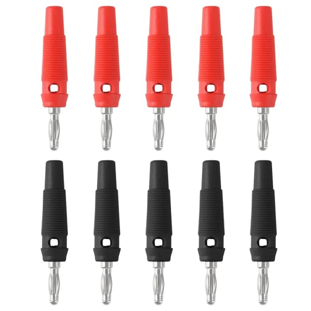 10 Uds 32A tipo tornillo de alta corriente 4mm conectores Banana conector macho apilable adaptador de Cable de altavoz 4mm enchufes Banana de alta corriente