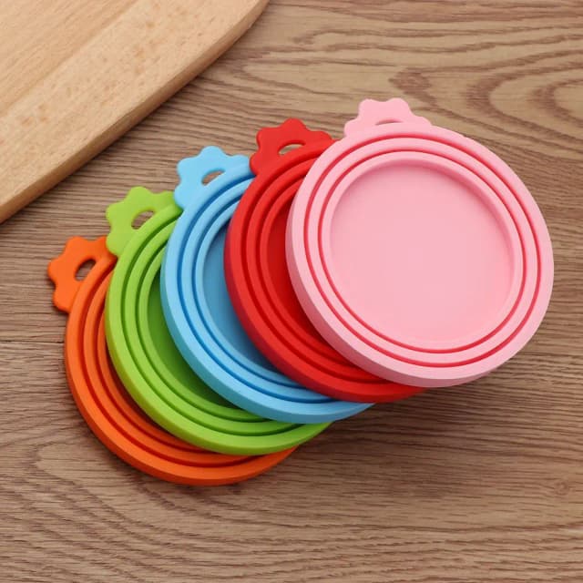 Tapa enlatada de silicona 3 en 1, cubierta de lata reutilizable para alimentos, mantiene la organización de la cocina fresca, suministros para mascotas