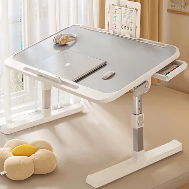 Escritorio para ordenador portátil, mesa de cama plegable, escritorio ajustable para ordenador, escritorio de oficina, escritorio de estudio para niños, dormitorio, sala de estar, escritorio ajustable
