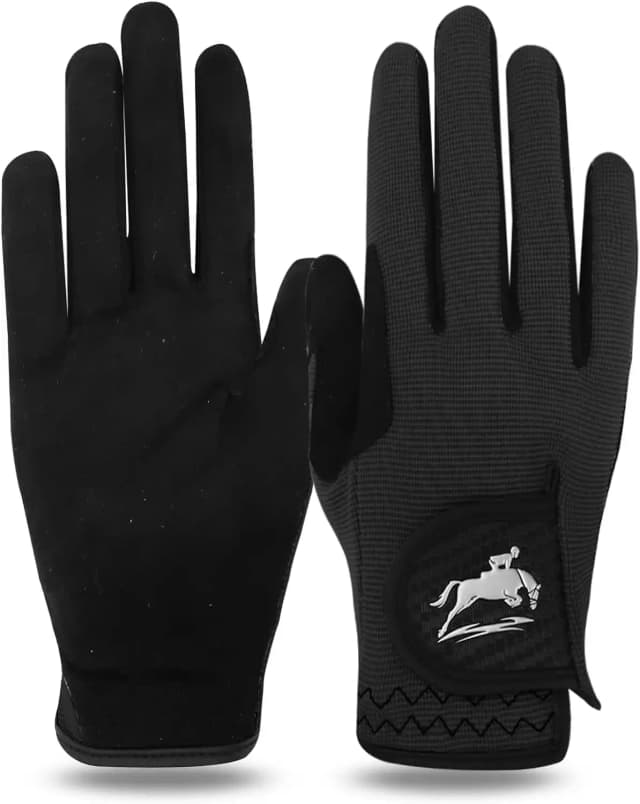 Guantes de equitación para mujer, paquete de colores ligeros y transpirables de malla ecuestre, agarre cómodo para todo tipo de clima