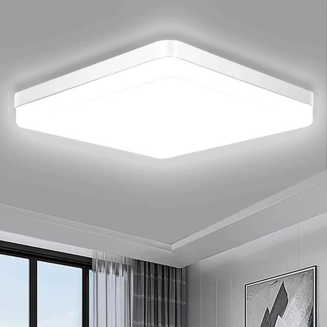 Luz LED de techo cuadrada para sala de estar, iluminación moderna Simple para el hogar, 18W, 24W, 36W, 48W, dormitorio, baño y cocina