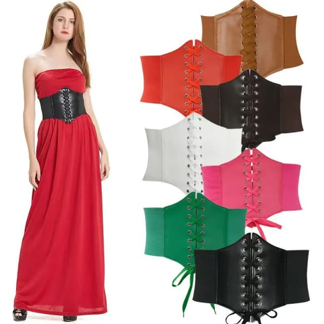 Pretina Extra grande para adelgazar, cintura ancha elástica para mujer, decoración sencilla, camisa, cintura elástica para uso externo